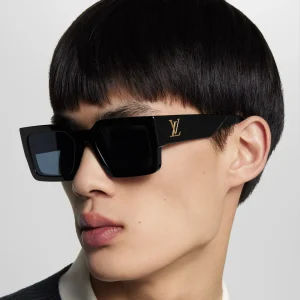 LV Clash Square Sharp Edge Black, Gray UV400 Lenses